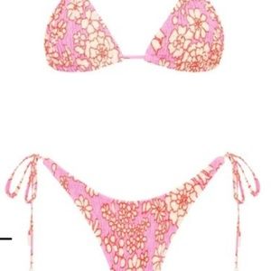 Triangl pink floral bikini